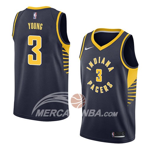 Maglia NBA Indiana Pacers Joe Young Icon 2018 Blu
